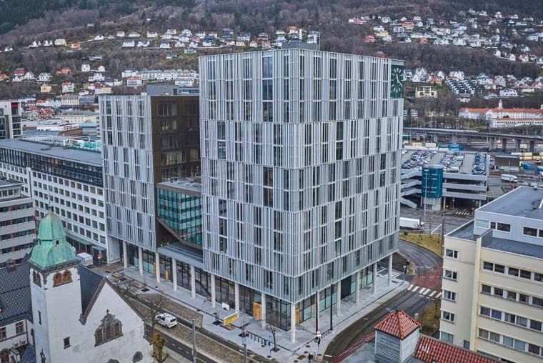 Bilde av kontorlokalet i Bergen. 